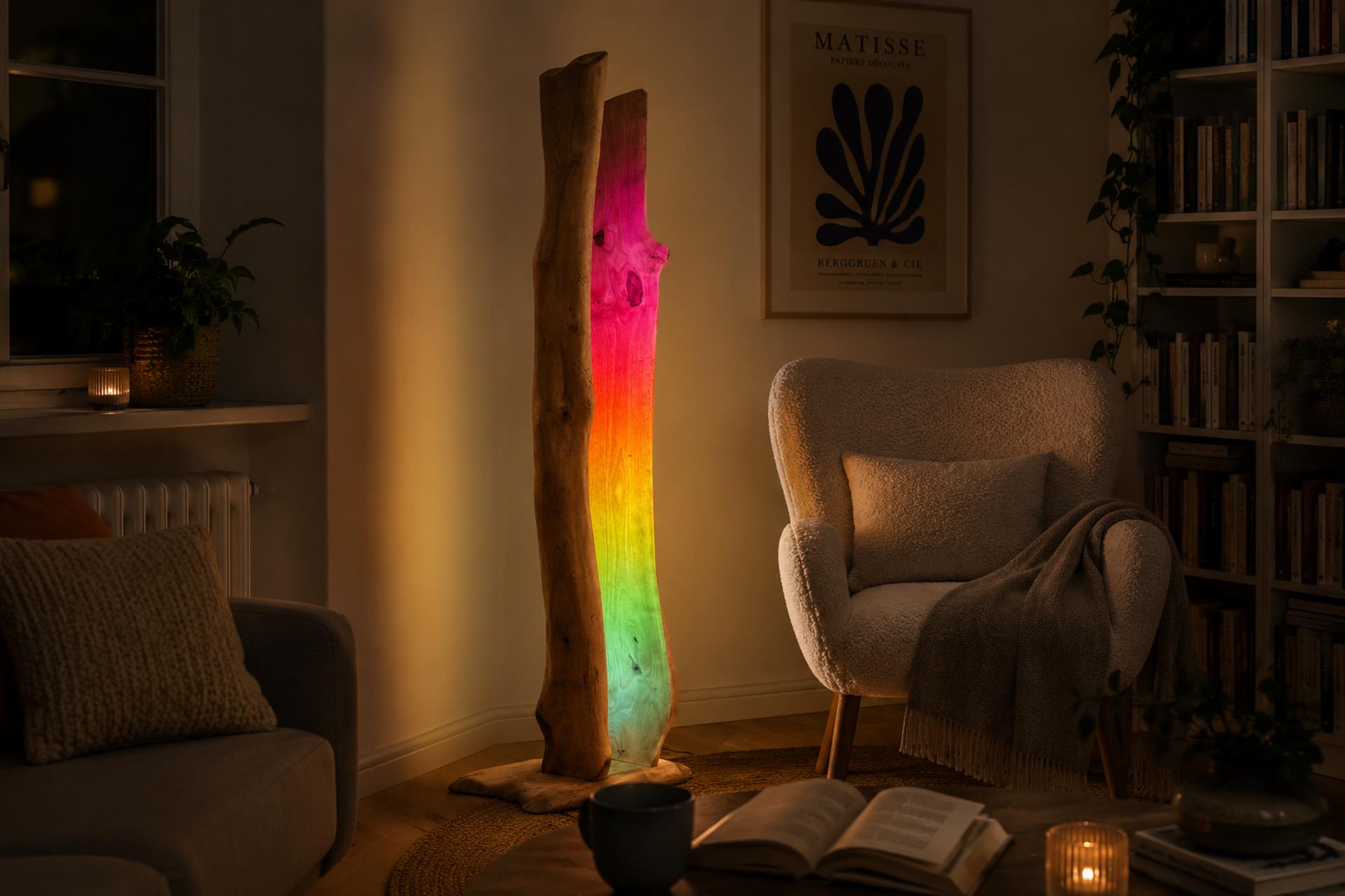 Ako vyrobiť LED lampu z dreva - fotopostup